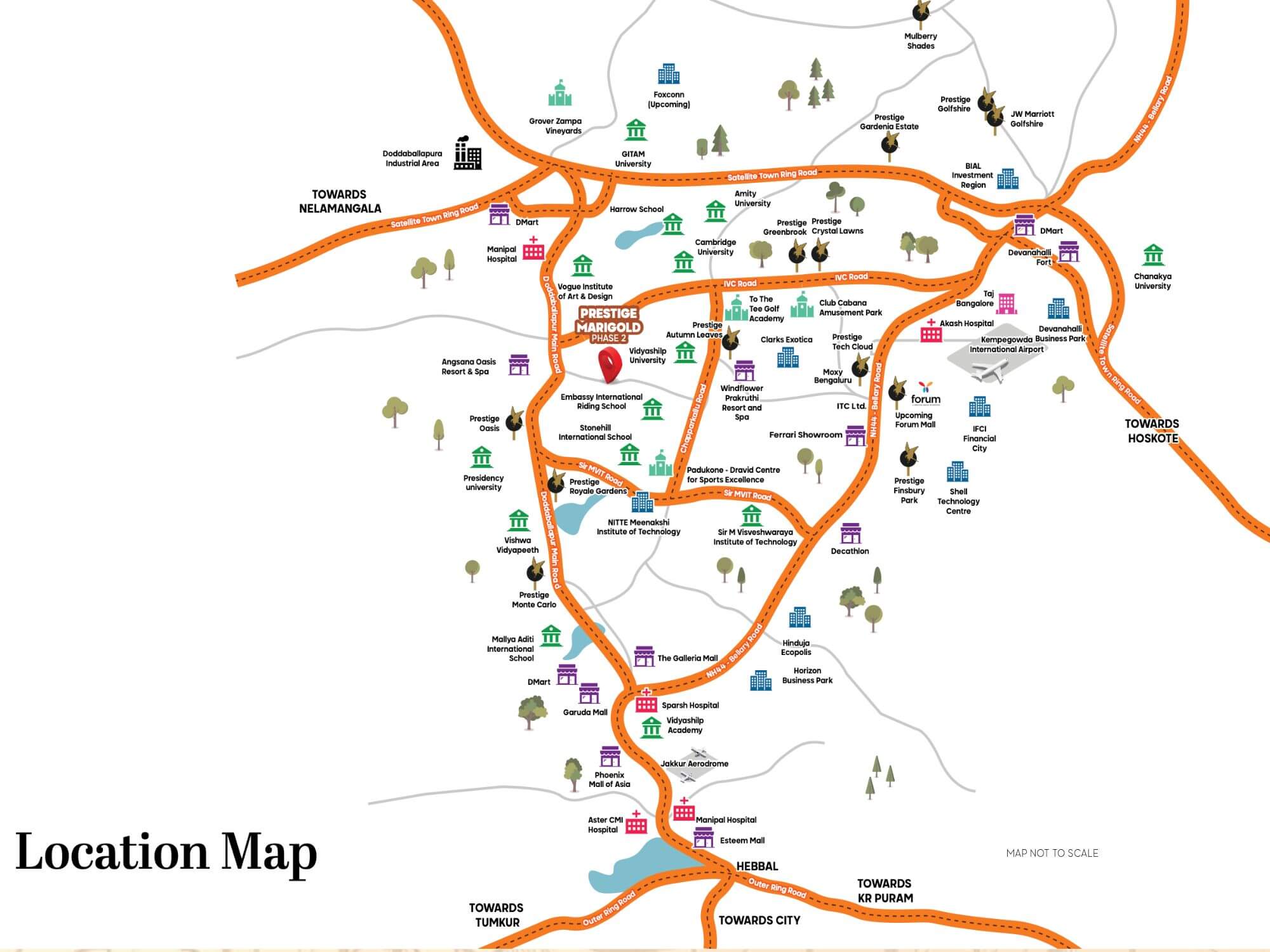 Prestige Marigold Location Map